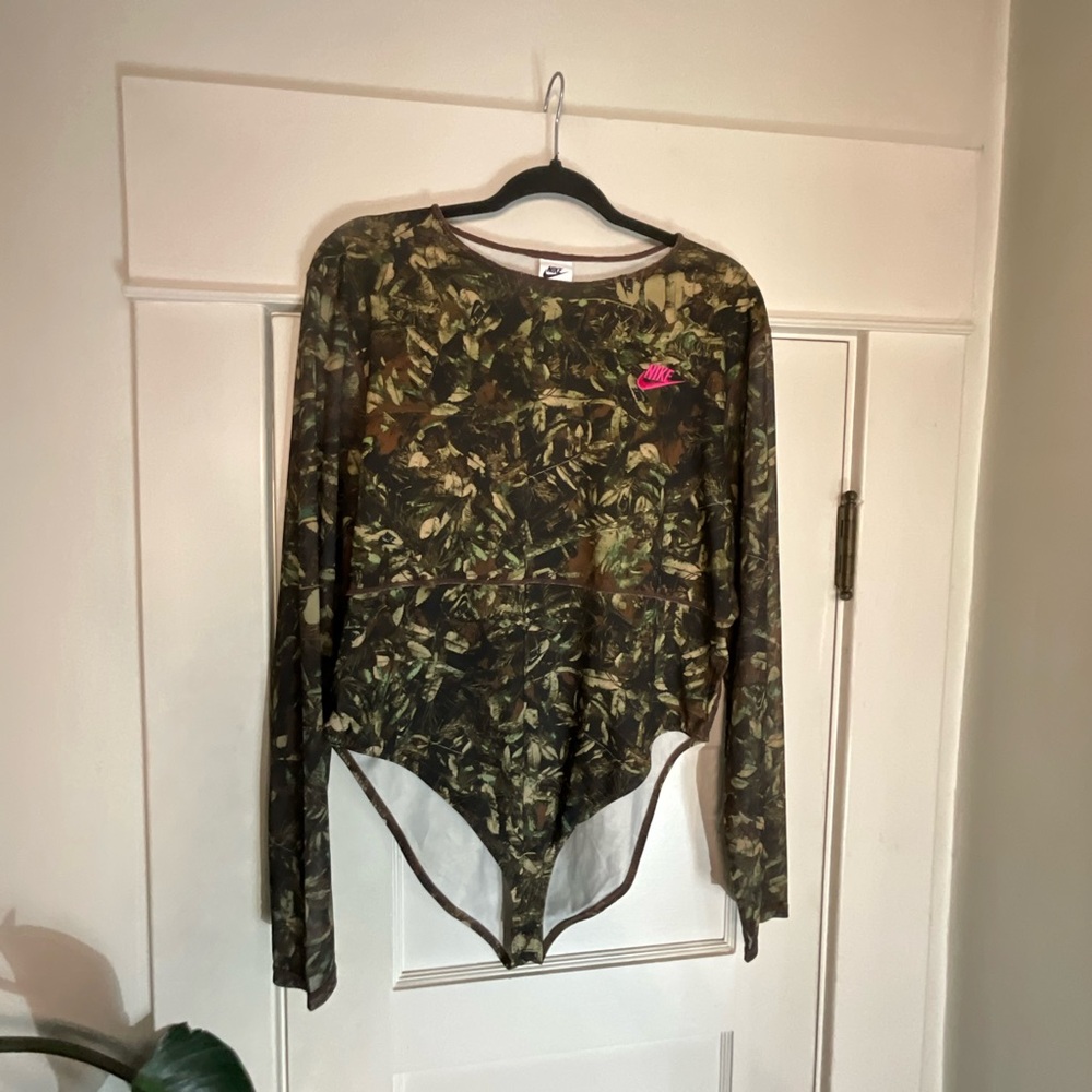Nike Camouflage Long Sleeve Bodysuit